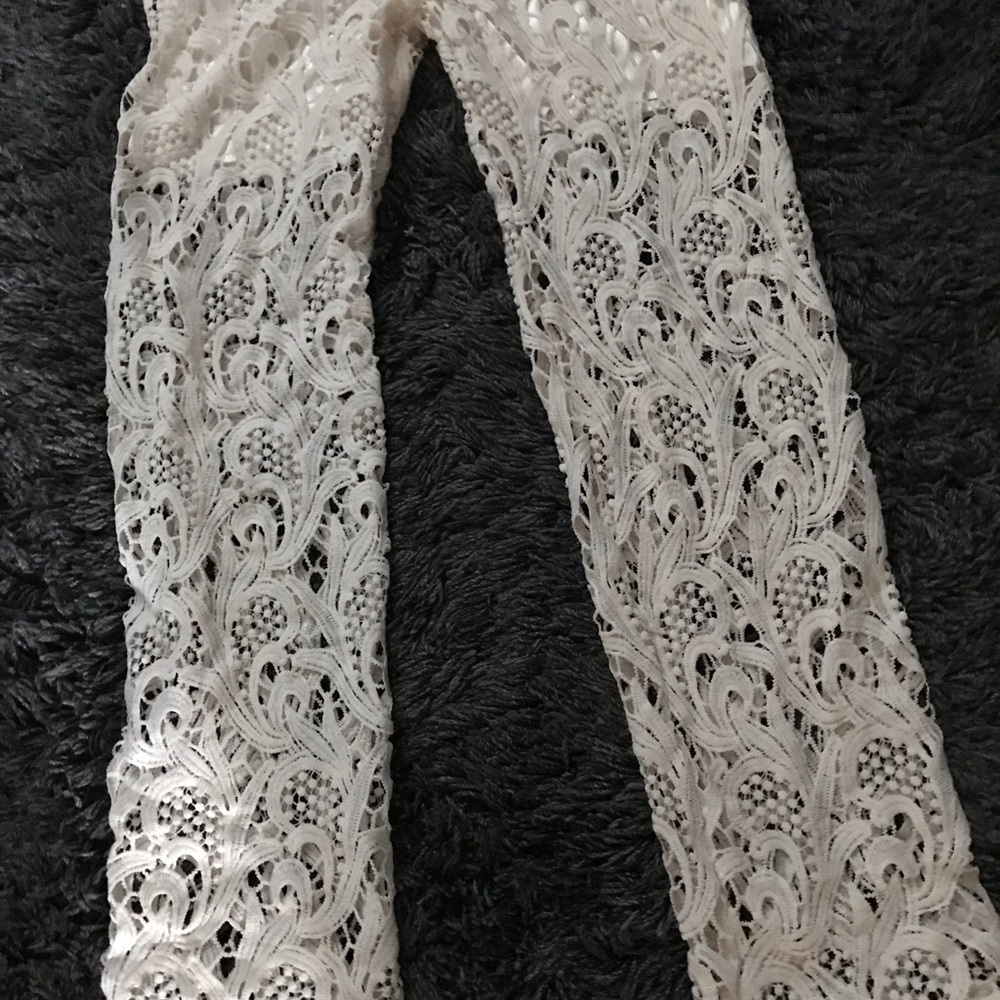 - Crochet Beach Pants, off white in color - Picture 3 of 4